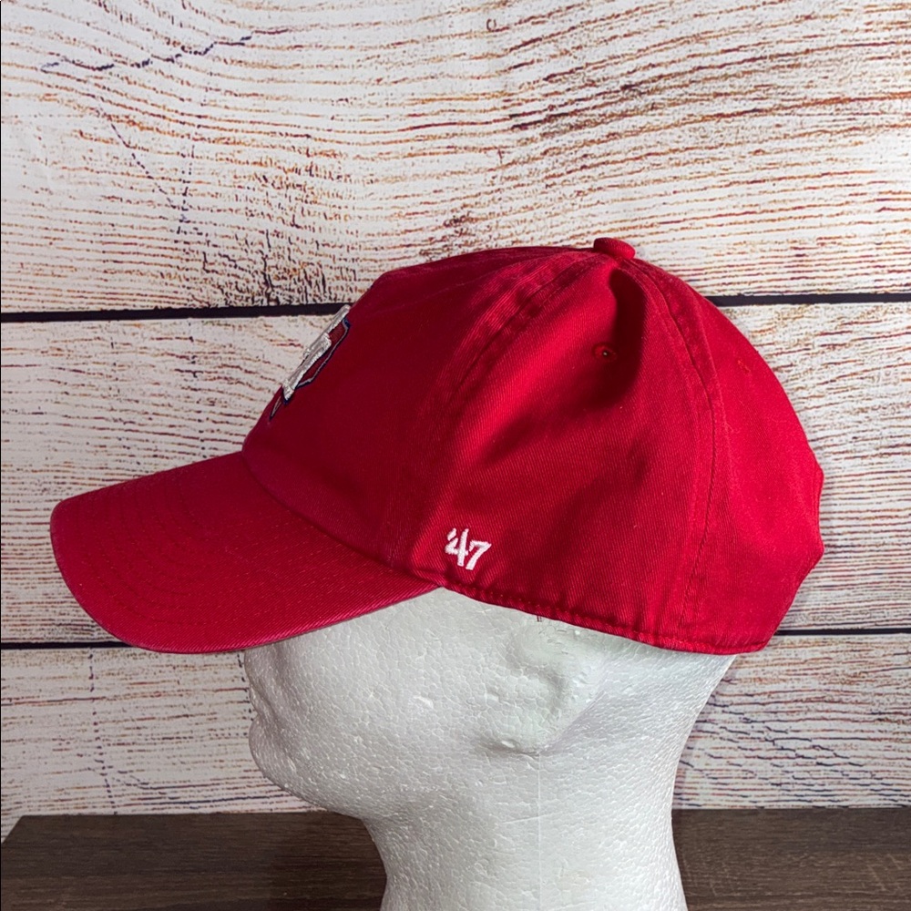 Pre Owned Red Texas Rangers Embroidered Baseball Cap - Picture 4 of 11